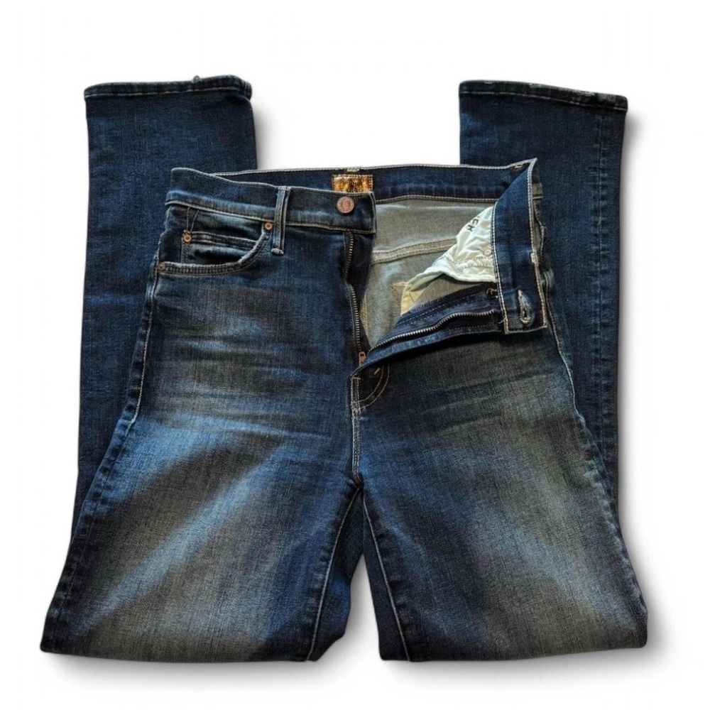 MOTHER The Swooner Rascal Ankle Jeans Sz 25 Distressed Stretch USA Made - Picture 3 of 6